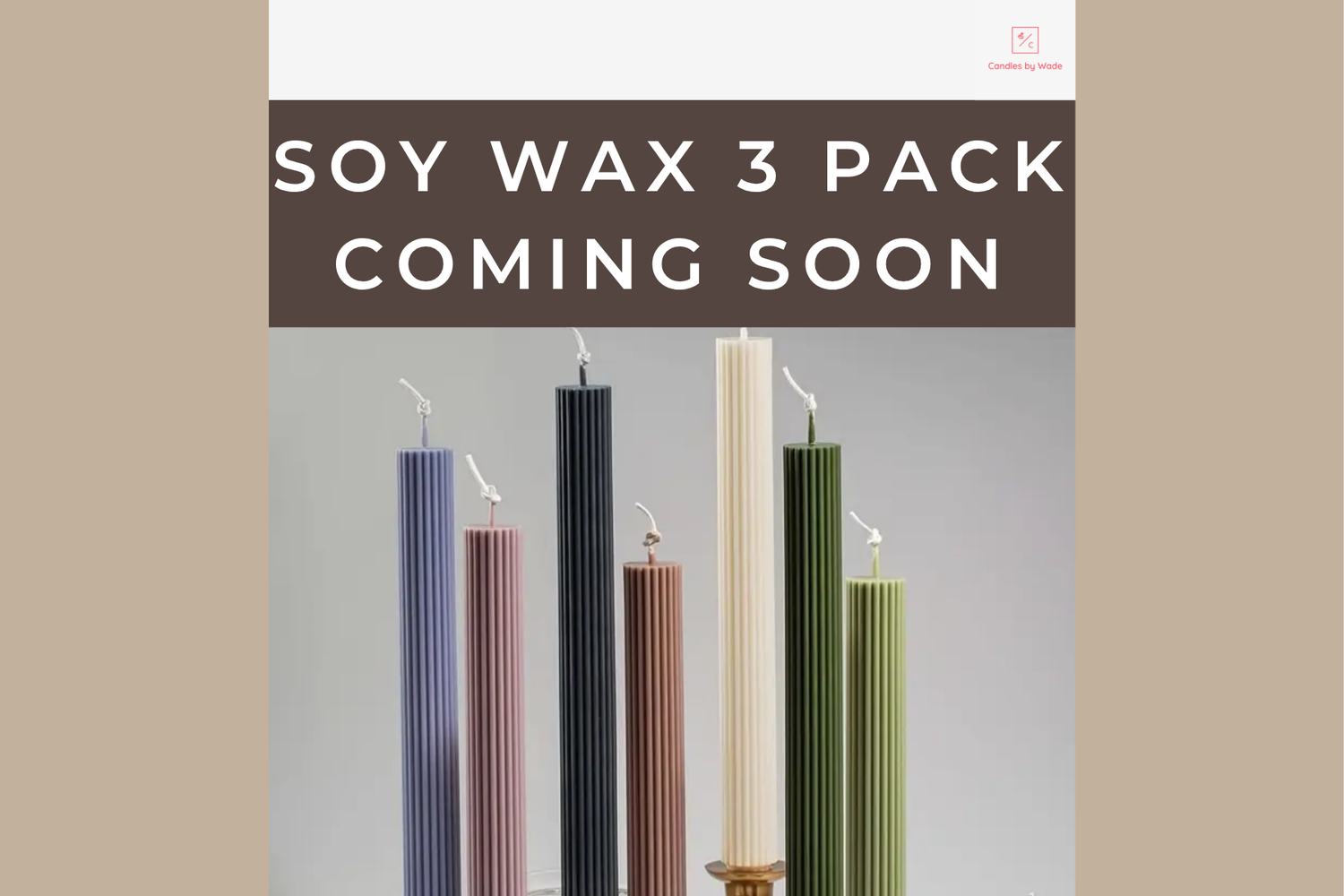 Luxury Soy Wax Candle 3-Pack